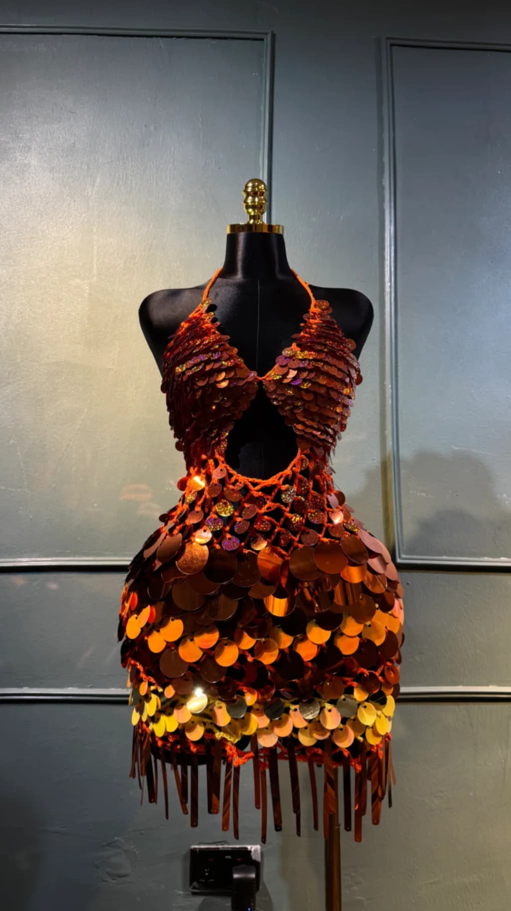Orange sparkles
