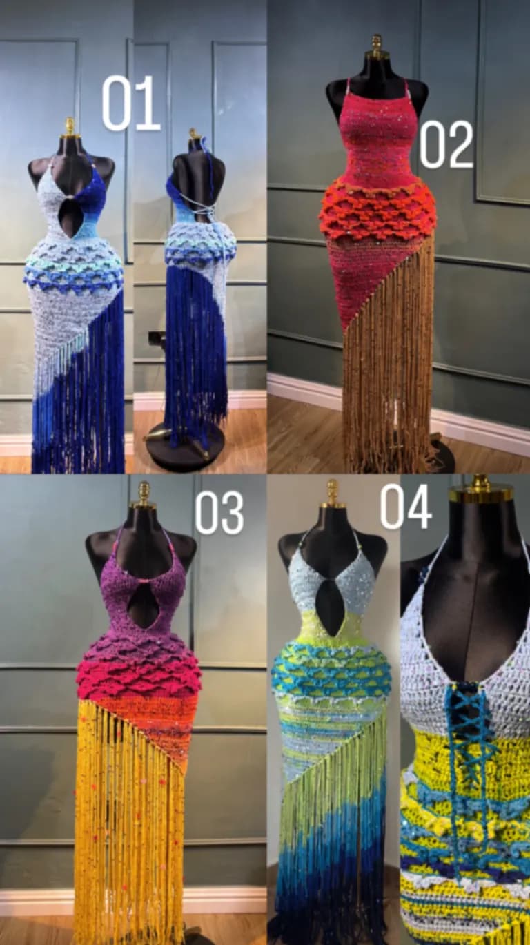 Fringe butterfly dress 2